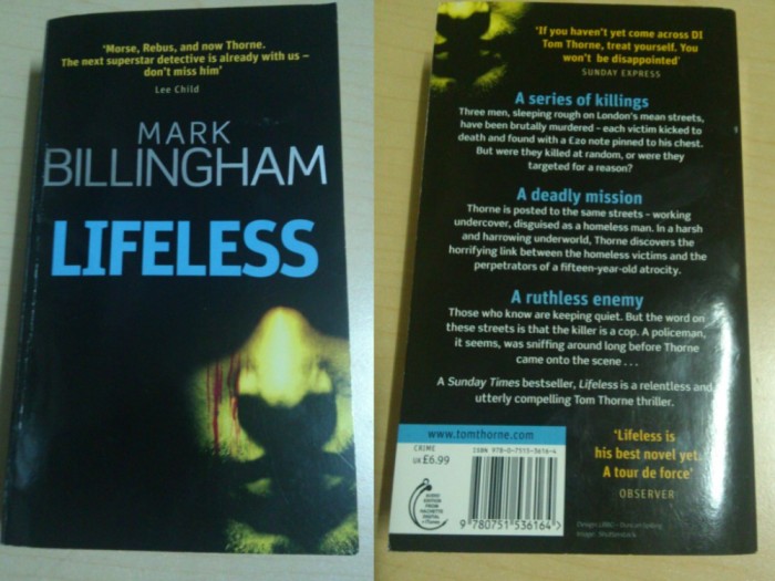 Lifeless - Mark Billingham ( limba engleza, eng. )