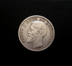 1 Leu 1900 Argint - ( Moneda Romania Carol I ) foto
