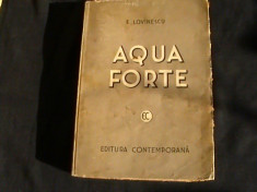 AQUA FORTE- E. LOVINESCU-414 PG- foto