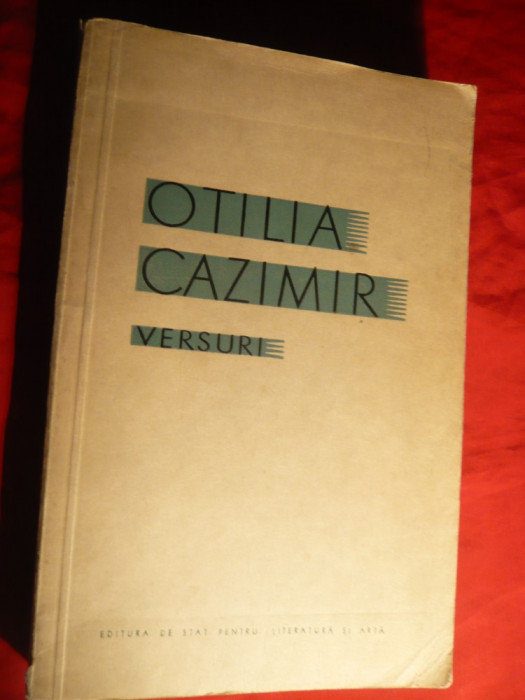 Otilia Cazimir - Versuri -Prima Ed. 1957 ,Ed. ESPLA