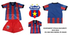 Echipament sportiv Fc Steaua Bucuresti Nike compleu steaua tricou steaua bucuresti echipamente sportive copii Model 2013-2014 Transport CURIER 15 Ron foto