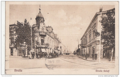 B76239 Braila Strada Galati 1925 foto