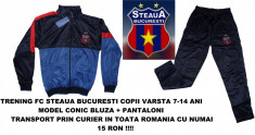 Trening Copii 7-14 ANI STEAUA Model 2014 Pantaloni Conici Calitate 100 % Garantata TRANSPORT PRIN CURIER NUMAI LA 15 RON IN TOATA TARA foto