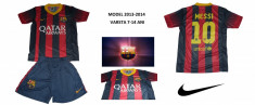 Echipament sportiv Nike Fc Barcelona Messi compleu barcelona tricou Barcelona echipamente sportive copii Model 2013-2014 Transport CURIER 15 Ro foto