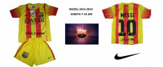 Echipament sportiv Nike Fc Barcelona Messi compleu barcelona tricou Barcelona echipamente sportive copii Model 2013-2014 Transport CURIER 15 Ro foto
