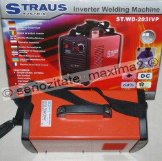 aparat sudura cu invertor 10-200 A Straus Austria electrozi supertit / superbaza 1,6 - 4 mm foto