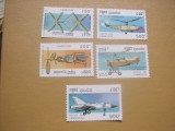 Cambodgia 1993 aviatie mi 1388-1392 MNH