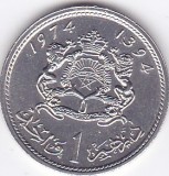 Moneda Maroc 1 Dirham 1974 - KM#63 UNC