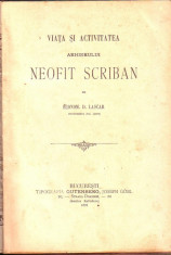 D.Lascar-Viata si activitatea arhiereului Neofit Scriban foto