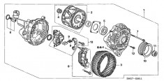 Fulie alternator Honda motor 1,8 benzina (poz.10) foto