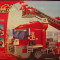 Masina de pompieri tip lego, 300 piese, jucarie constructiva, Loongon 18401