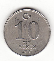 Turcia 10 yeni kurus 2007 foto