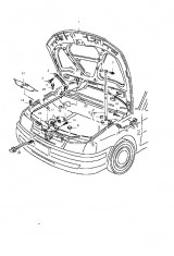 Incuietoare capota Vw Passat B6 (poz.11) foto