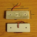 Lampa Gabarit Laterala Auto, 24V, 4 SMD, 115mm, Alba - Prindere Inclusa