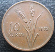 (653) TURCIA 10 KURUS 1972 foto