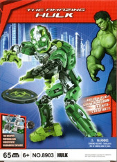 Erou ROBOT HULK tip lego, jucarie constructiva, super heroes 8903, 65 PIESE foto