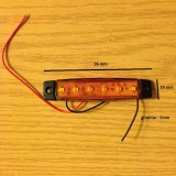 Lampa Gabarit Laterala LED 6 SMD, 12V, Galbena - Universala Auto, Camion, Remorca