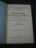 F. COLLARD - METODOLOGIA INVATAMANTULUI SECUNDAR {1922}, Alta editura
