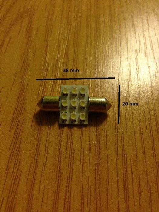 sufit, numar, plafoniera 9 SMD ALB