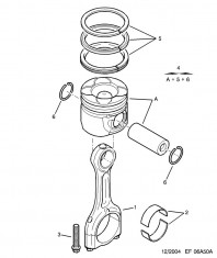 Segmenti STD piston motor 1,6 HDI Peugeot (poz.5) foto