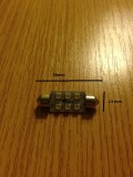 Bec LED Auto Plafoniera/Numar Inmatriculare, 6 SMD, Alb, 12V, 38mm