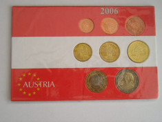 MSS - SET MONEDE EURO - AUSTRIA - ANUL 2006 foto