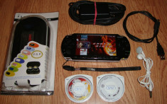 PSP Slim Modat cu multe jocuri si emulatoare Snes, Nes, Gba, Sega foto