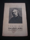 AL. T. STAMATIAD - PAGINI DIN BAUDELAIRE * DESENURI * MANUSCRISE * AUTOGRAFE, Alta editura