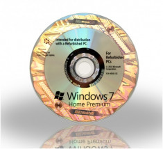 Licenta Windows 7 Home Premium Refurbished 32bit si 64bit se poate achizitiona doar la cumpararea 3799 foto