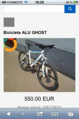 bicicleta ghost 1302-de vanzare foto