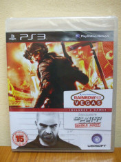 Ubisoft Double Pack - Rainbow Six Vegas &amp;amp;amp; Splinter Cell Double Agent (PS3) SIGILAT!!! (ALVio) + sute de alte jocuri PS3 ( VAND / SCH foto