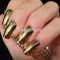 Folii autocolante tip MINX unghii metalice aurii, argintii, rosii, roz, negre, bleu / catifea 22 culori / modele sclipici