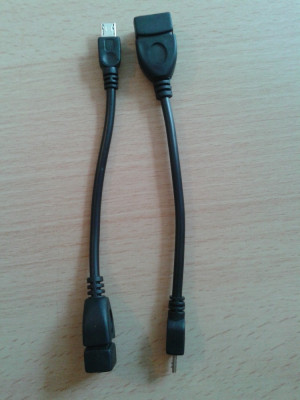 Cablu OTG - micro USB / Adaptor USB tableta, telefon smartphone, tastatura,mouse foto