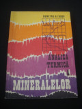 DUMITRU N. TODOR - ANALIZA TERMICA A MINERALELOR {1972}, Alta editura