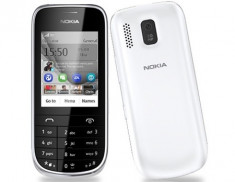 Telefon mobil Nokia 203 Asha Touch &amp;amp; Type Silver White foto