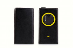 Husa Nokia Lumia 1020 Flip Case Slim Inchidere Magnetica Black foto