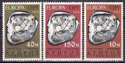 Cipru 1974 - cat.nr.401-3 neuzat,perfecta stare