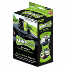 Suport auto universal (telefon, gps, tableta) GripGO Produs Tv foto