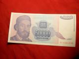 Bancnota 50 000 Dinari 1993 Yugoslavia ,cal.NC