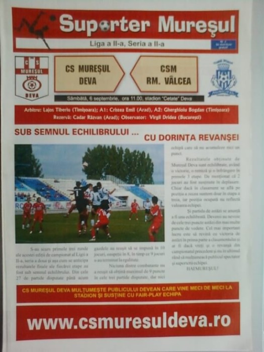 Muresul Deva-CSM Rm.Valcea (6 septembrie)