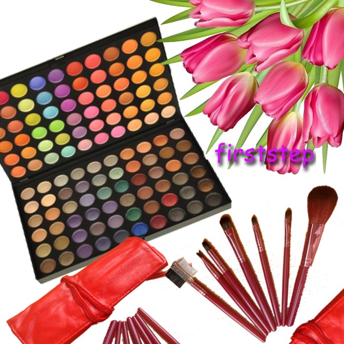 Trusa machiaj paleta farduri profesionala Fraulein 120 culori set 7 pensule Megaga Rosii par natural Cadou Ambalaj Trusa machiaj paleta farduri profesionala Fraulein 120 culori set 7 pensule Megaga Rosii par natural Cadou Ambalaj