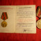 Medalie si Brevet 30 Ani de la Victoria asupra Fascismului 1975 URSS