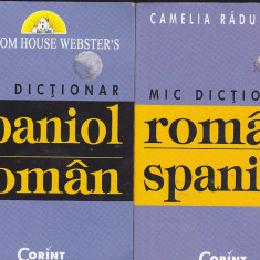 Doua dictionare spaniol roman si roman spaniol
