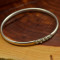 Bratara Vintage argint, Germania (.835) - Bangle cu Zirconii, 6.3g