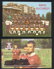 RAPID BUCURESTI 1989-1990 PROGRAM RETUR B VERSO foto