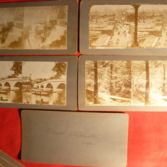 Set 9 Fotografii Stereoscopice cca.1906-Stettin ,Berlin ,Catedrala Montezuma ,etc.