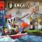 Jucarie castel si barca de asalt tip lego, cu figurine si arme de asalt, 111 piese, Enlighten 1017