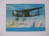 CARTE POSTALA PRIMUL AVION ROMANESC COMERCIAL ICAR DIN 1934