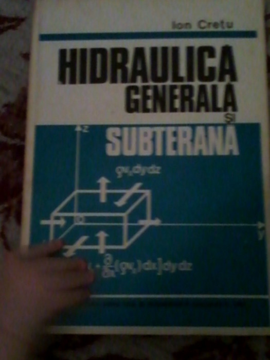 Hidraulica generala subterana,autor:Ion Cretu