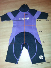 COSTUM NEOPREN PT. COPII PT INALTIME 120-135 CM, VARSTA 6-7 ANI SURF INOT foto